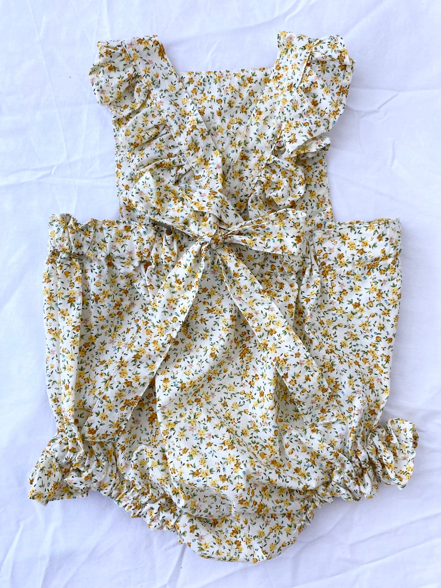 Marigold Romper - Lawn Cotton Autumn Toned Liberty