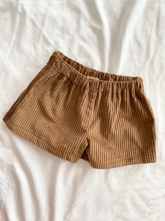 Boys Shorts - Corduroy Brown