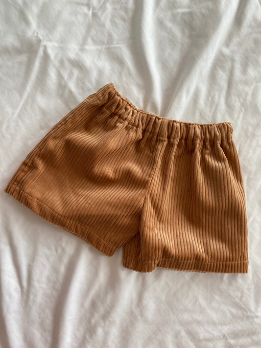 Boys Shorts - Corduroy Coffee