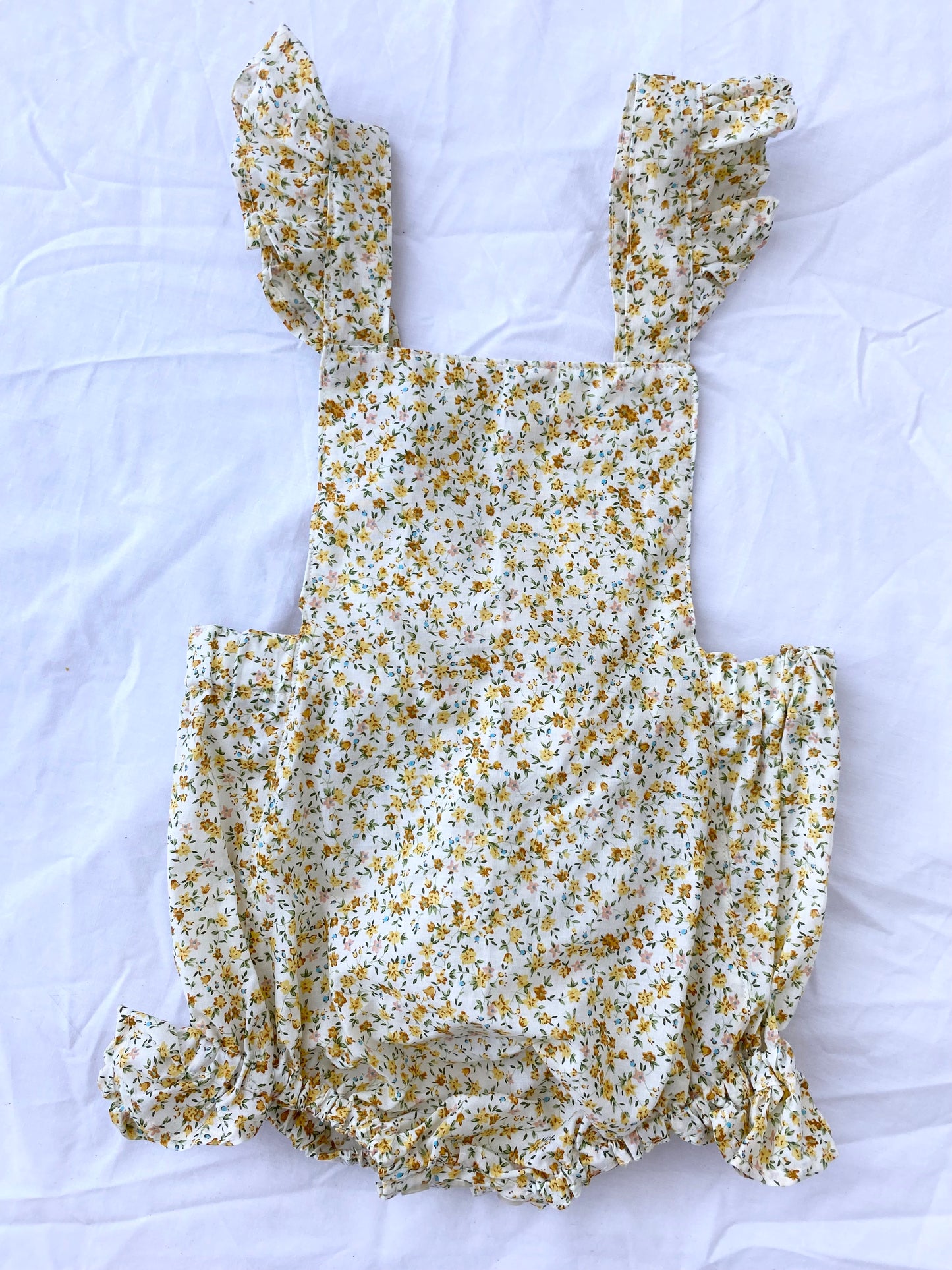 Marigold Romper - Lawn Cotton Autumn Toned Liberty