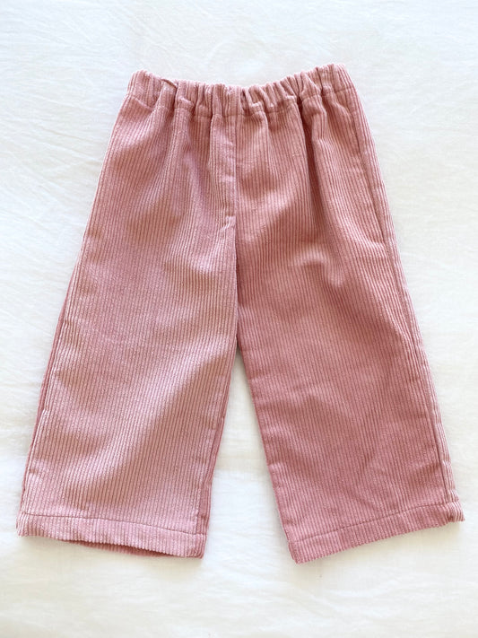 Unisex Basic Colette Pants - Pinwale Corduroy Musk Pink