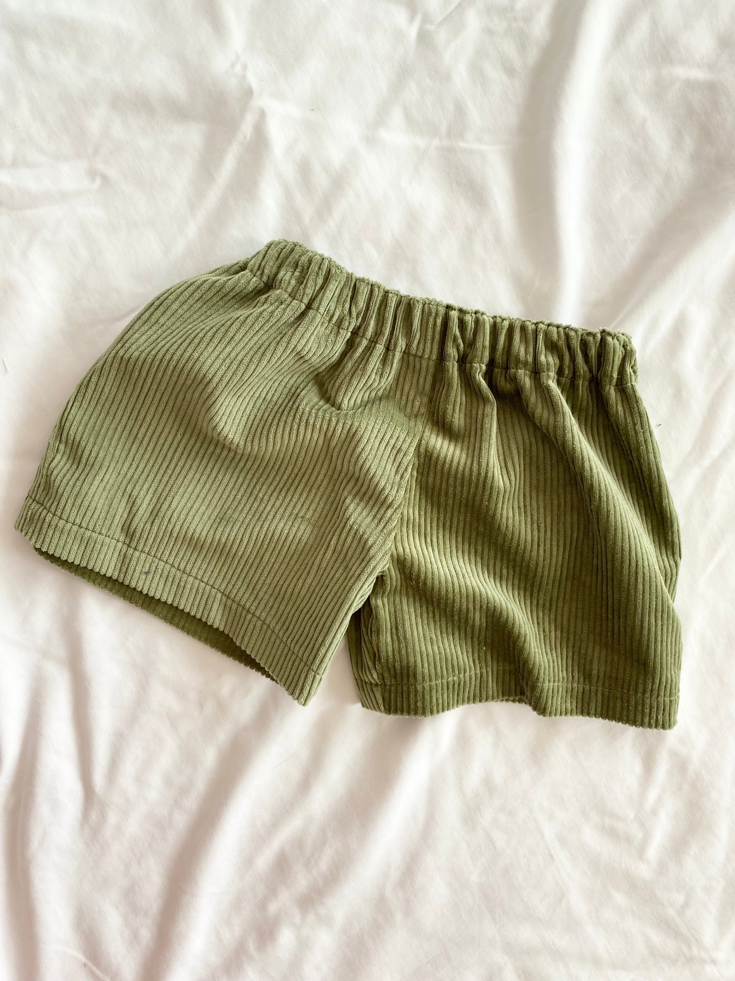 Boys Shorts - Corduroy Olive