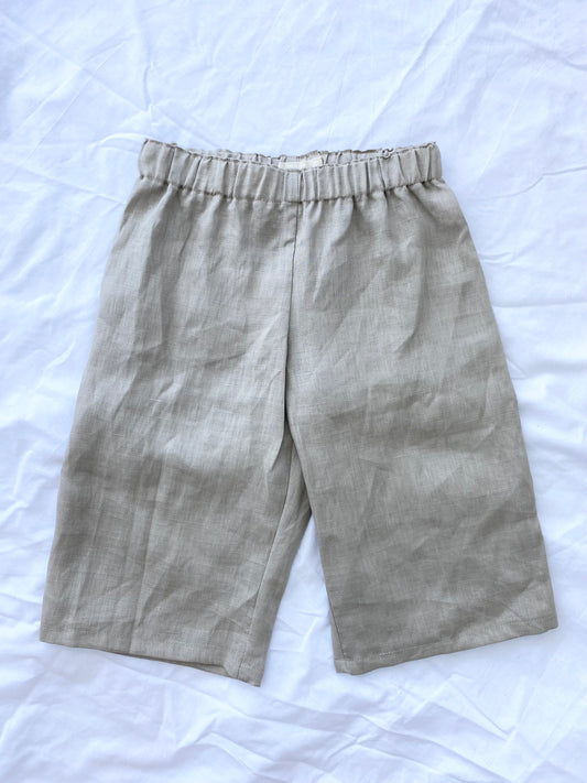 Unisex Basic Colette Pants - Cotton Linen Stone