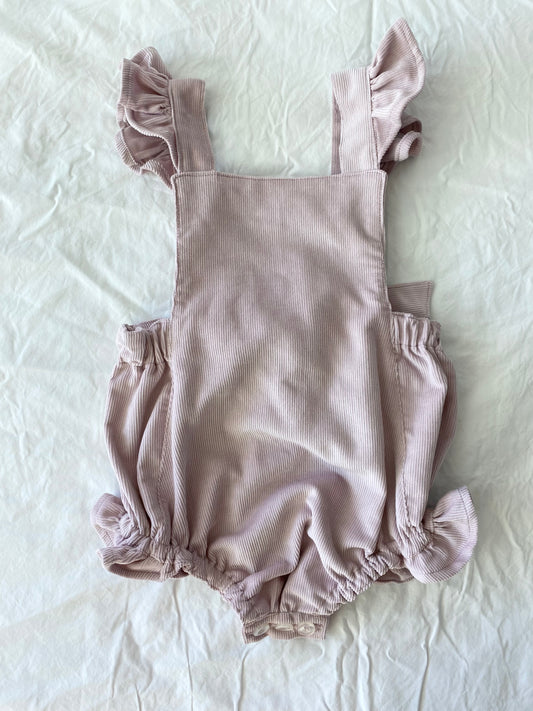 Marigold Romper - Cotton Corduroy Mauve