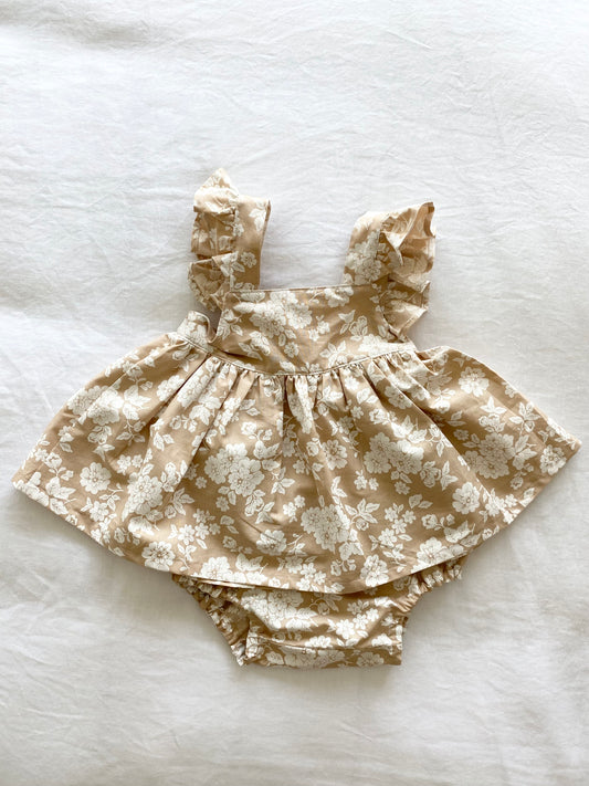 Marigold Peplum Set - Cotton Fawn Liberty