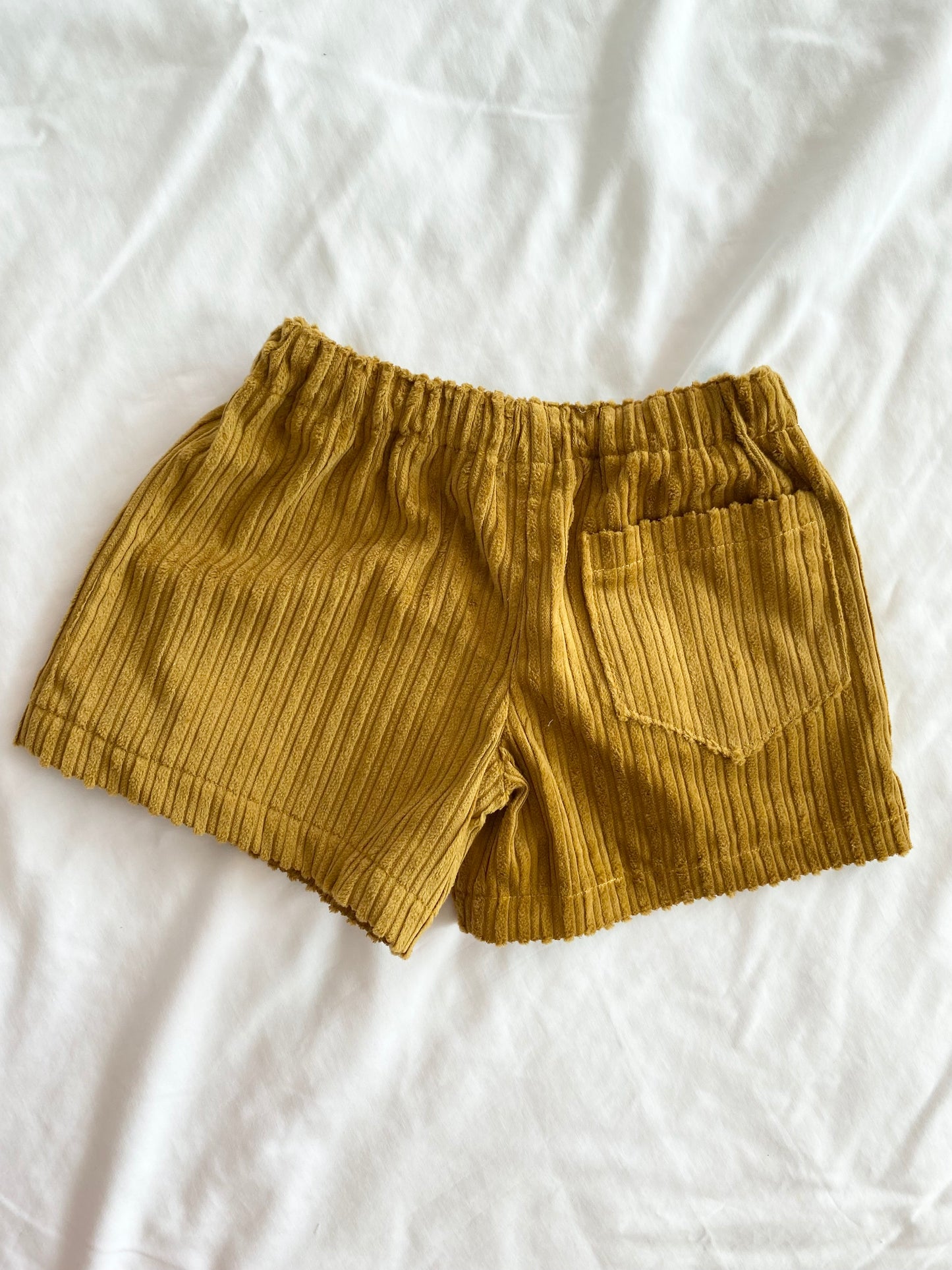 Boys Shorts - Corduroy Mustard