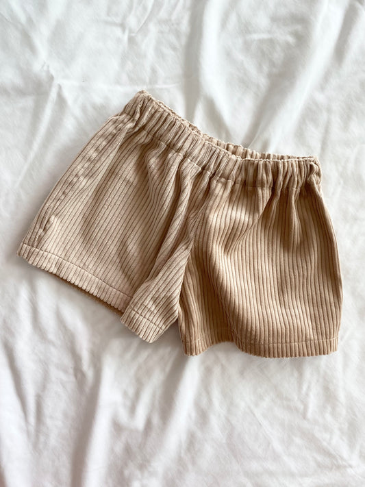 Boys Shorts - Corduroy Camel