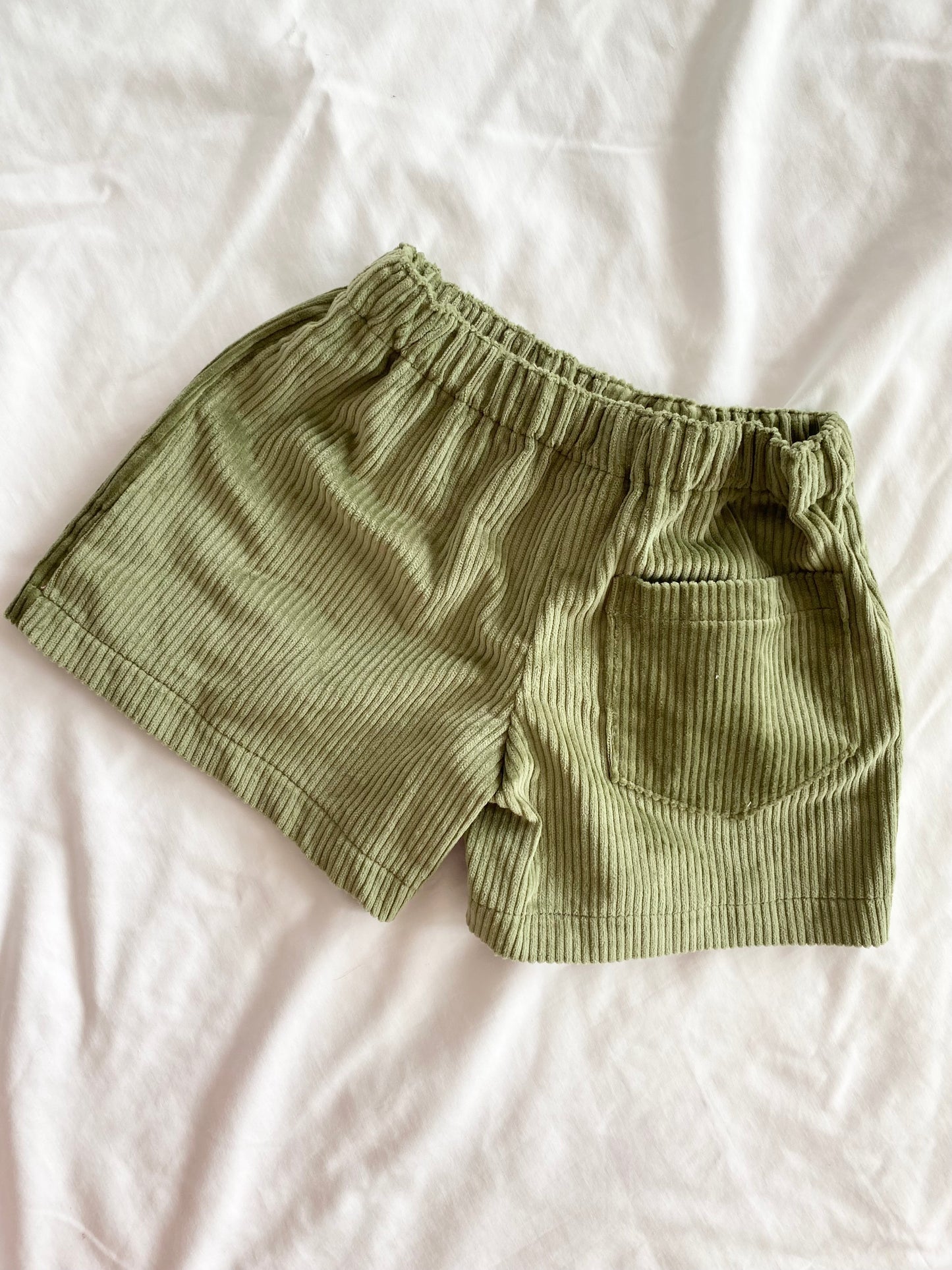 Boys Shorts - Corduroy Olive