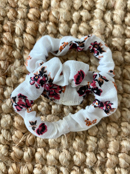 Scrunchies - Rayon Linen Liberty Rose