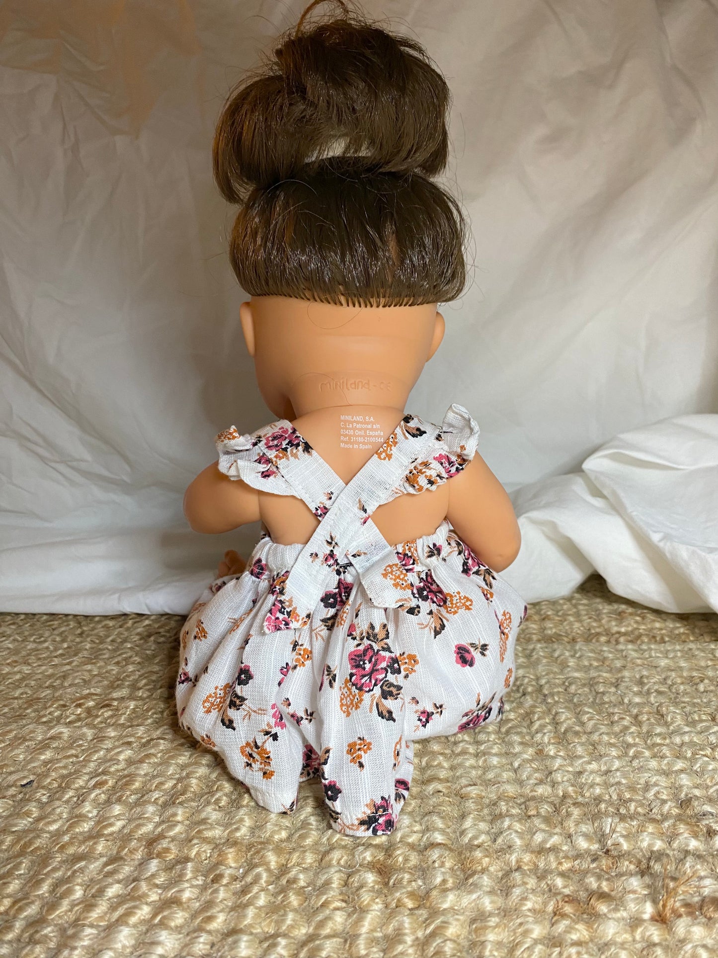 Dolls Dress - Rayon Linen Rose Liberty