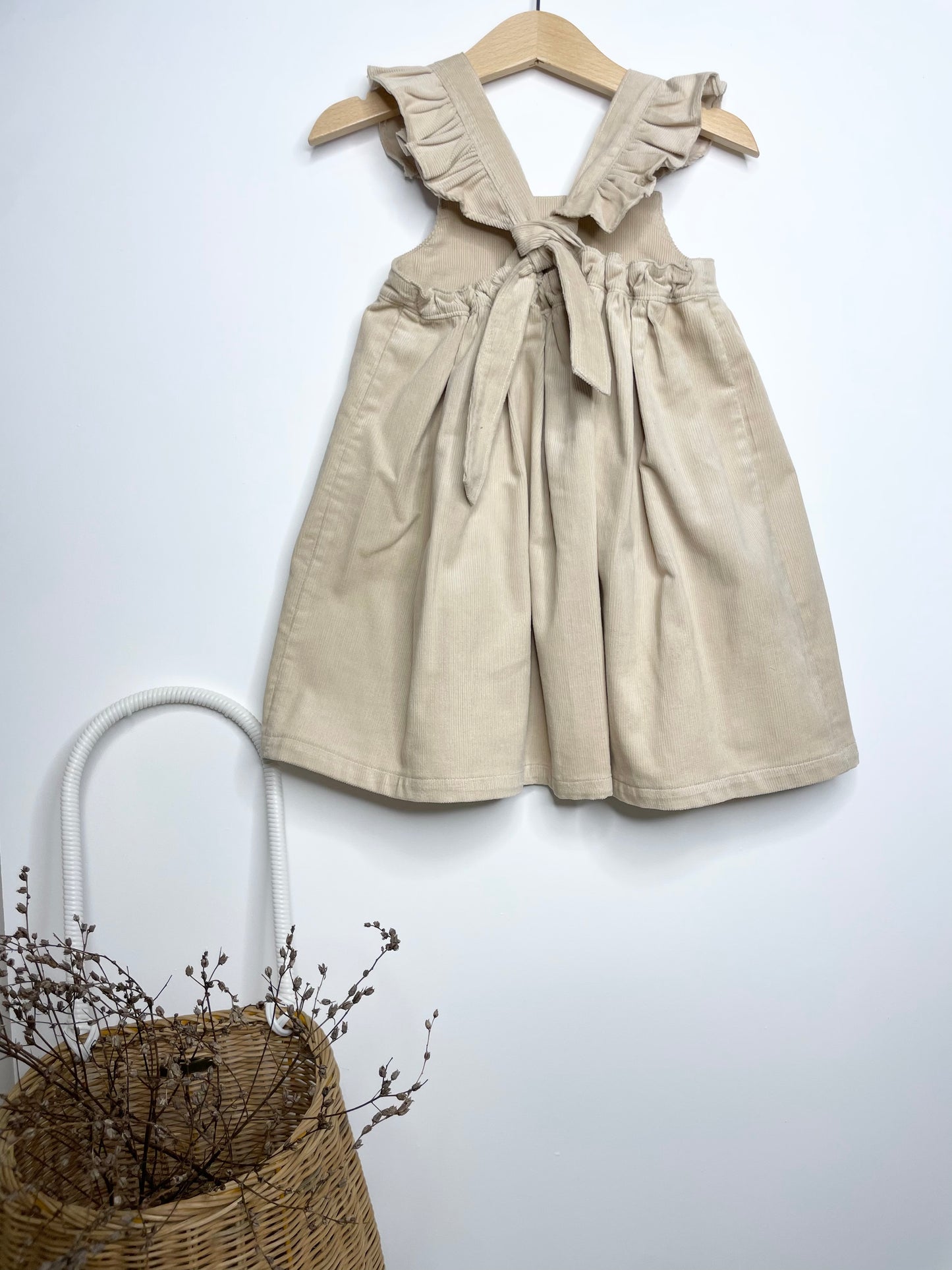 Marigold Dress - Cotton Corduroy Sand