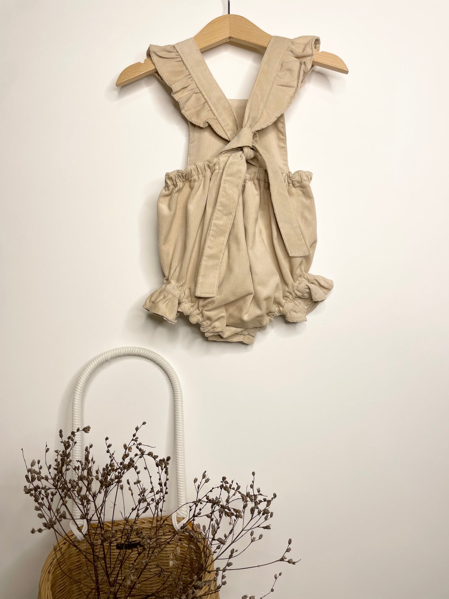 Marigold Romper - Cotton Corduroy Sand