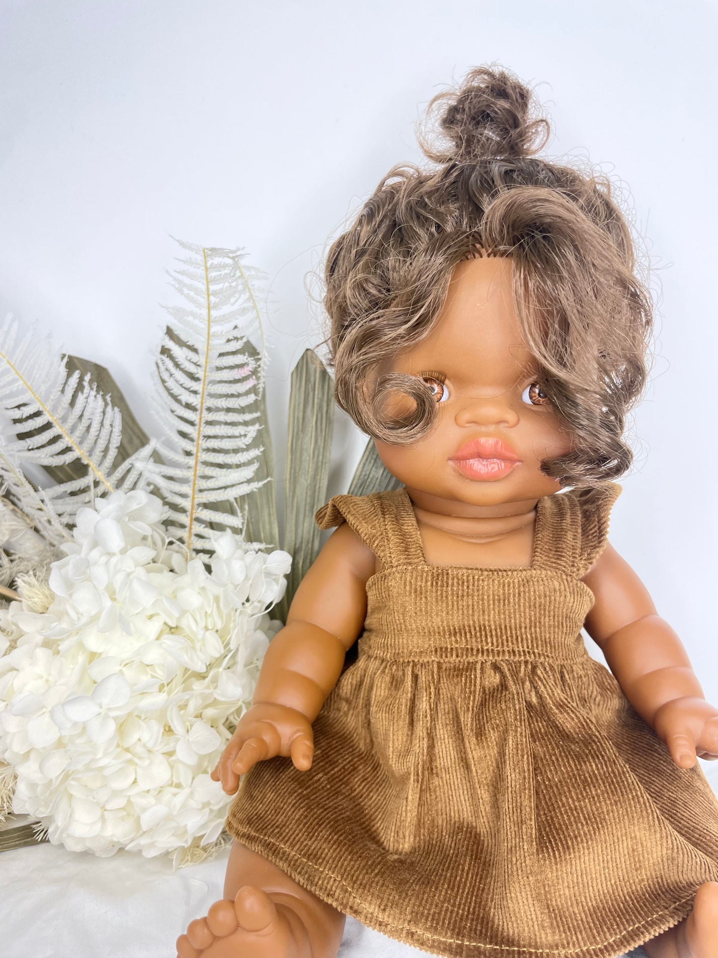 Marigold Dolls Dress - Cotton Corduroy Tan