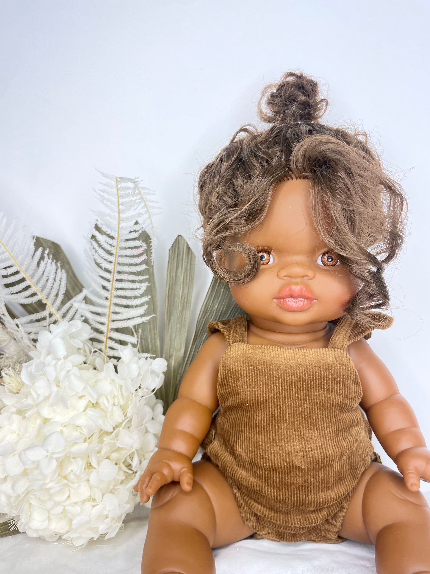 Marigold Dolls Romper - Cotton Corduroy Tan